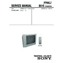 Sony KV-HW213M81 Service Manual