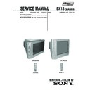 Sony KV-HW21M30 Service Manual