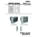 Sony KV-HW21M50 Service Manual