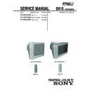 Sony KV-HW21M53 Service Manual