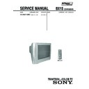 Sony KV-HW21M80J Service Manual