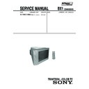 Sony KV-HW21M83 Service Manual