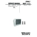Sony KV-HW21P20A Service Manual