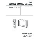 Sony KV-HX32M31 Service Manual