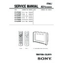 Sony KV-HZ29N90 Service Manual
