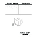 Sony KV-J14P2S Service Manual