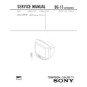 Sony KV-J14PF1S Service Manual