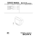 Sony KV-J21MF1AK Service Manual