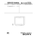 Sony KV-J25MN1AK Service Manual
