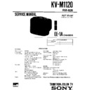 Sony KV-M1120 Service Manual