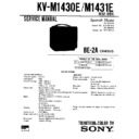 Sony KV-M1430E Service Manual