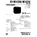 Sony KV-M1430U Service Manual