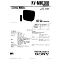 Sony KV-M1620D Service Manual