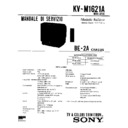 Sony KV-M1621A Service Manual