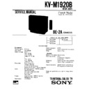 Sony KV-M1920B Service Manual