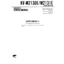 Sony KV-M2130E Service Manual