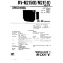 Sony KV-M2150D Service Manual