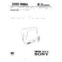 Sony KV-M2151KR Service Manual