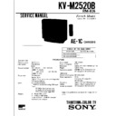 Sony KV-M2520B Service Manual
