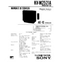 Sony KV-M2521A Service Manual