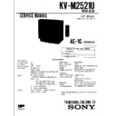 Sony KV-M2521U Service Manual