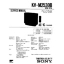 Sony KV-M2530B Service Manual