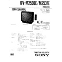 Sony KV-M2530E Service Manual