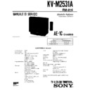 Sony KV-M2531A Service Manual