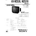 Sony KV-M2531L Service Manual