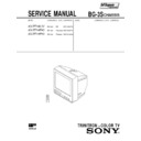 Sony KV-PF14L7J Service Manual
