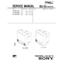 Sony KV-PF21P40 Service Manual