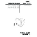Sony KV-PG14L70 Service Manual