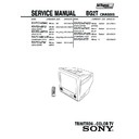 Sony KV-PG14M40 Service Manual