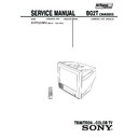 Sony KV-PG21M10 Service Manual