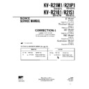 Sony KV-R21M1 (serv.man4) Service Manual