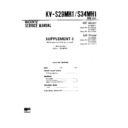 Sony KV-S29MH1 Service Manual