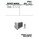 Sony KV-SA282M31 Service Manual