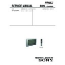 Sony KV-SA322M31 Service Manual