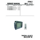 Sony KV-SR292M53K Service Manual