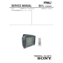 Sony KV-SR292M99K Service Manual