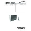 Sony KV-SR293F86 Service Manual