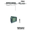 Sony KV-SR29M53K Service Manual