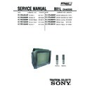 Sony KV-SR29M59K Service Manual