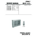 Sony KV-SW14M50 Service Manual