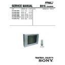 Sony KV-SW212M60 Service Manual