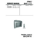 Sony KV-SW212M63 Service Manual