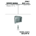 Sony KV-SW212M83 Service Manual