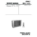 Sony KV-SW253M50 Service Manual