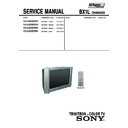 Sony KV-SW292M31 Service Manual