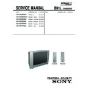Sony KV-SW292M50 (serv.man2) Service Manual
